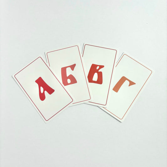 Азбука Cards with English Phonetic Pronunciation Matte Laminate