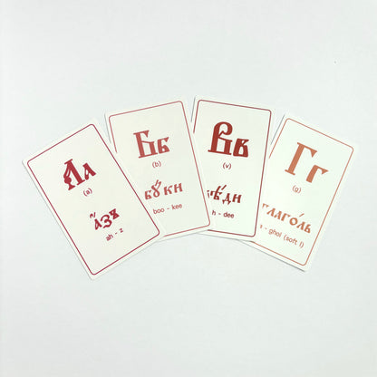 Азбука Cards with English Phonetic Pronunciation Matte Laminate
